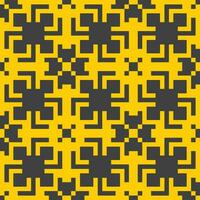 ein Gelb und schwarz Muster mit Quadrate vektor