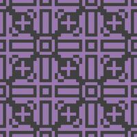 ein Pixel Stil Muster mit Quadrate und Kreuze vektor
