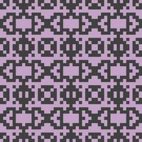Pixel Muster schwarz lila Muster vektor