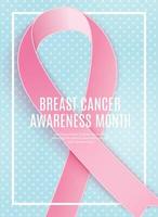 Brustkrebs-Bewusstseinsmonat rosa Bandhintergrund vektor
