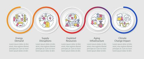 Kohlenstoff Rand Einstellung Vektor Infografiken Vorlage mit linear Symbole, Daten Visualisierung mit 5 Schritte, Prozess Zeitleiste Diagramm.