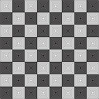 geometrisk sömlös mönster av svart och vit fyrkant Ränder ,vektor illustration abstrakt svartvit bakgrund. vektor