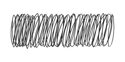 horisontell mönster, textur, linje hand ritade. kläcka teckning penna bläck och crosshatch dra penna skiss klotter repa stil. svart form på vit bakgrund. årgång grafisk design. vektor illustration