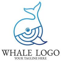 Logo Bild Design Illustration von ein Wal. vektor