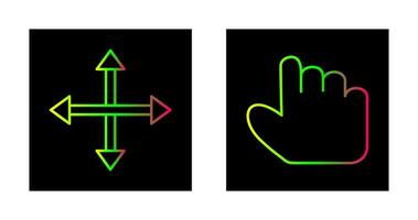 Bewegung und halt Symbol vektor