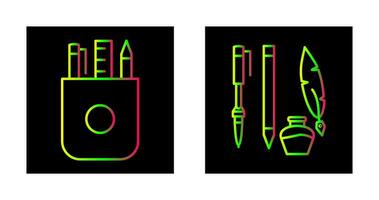 Schreibwaren und Schreiben Ausrüstung Symbol vektor