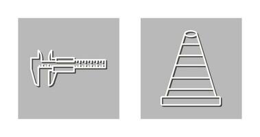 Kegel und Bremssättel Symbol vektor