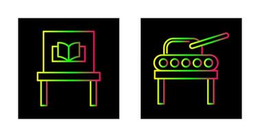 uralt Buch Ausstellungsstück und educe Symbol vektor