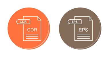 cdr und eps Symbol vektor