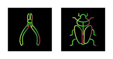 Cutter und Insekt Symbol vektor