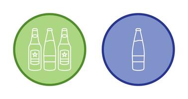 Bier Flaschen und Alkohol Symbol vektor