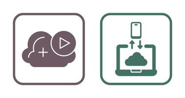 Video und Daten Transfer Symbol vektor