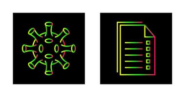 virus och data ikon vektor