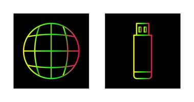 Globus und Design Symbol vektor