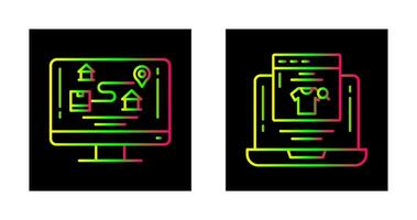 Verfolgung und finden Symbol vektor