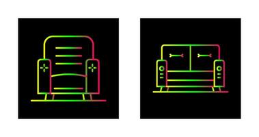 Sessel und Sofa Symbol vektor