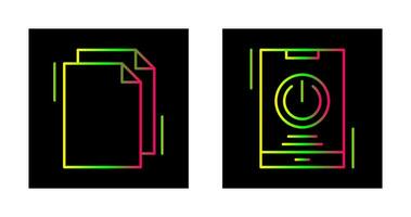 Kopieren und Leistung Symbol vektor