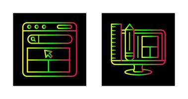 Webseite und Netz Design Symbol vektor