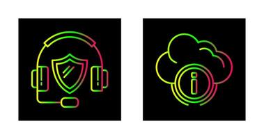 Anruf Center und Wolke Computing Symbol vektor