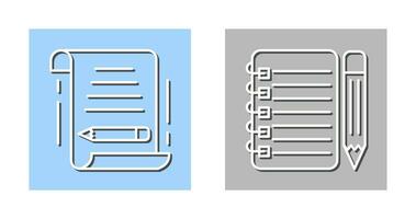 schreiben und Checkliste Symbol vektor