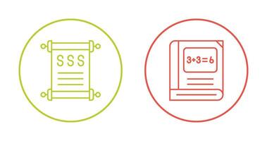 Geschichte und Mathematik Symbol vektor