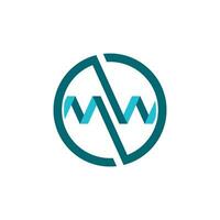 m Brief Vektor Illustration Symbol Logo Vorlage Design