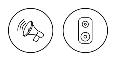 ankündigen und Lautsprecher Symbol vektor