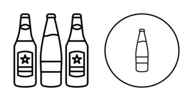 Bier Flaschen und Alkohol Symbol vektor