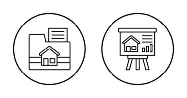 Mappe und Präsentation Symbol vektor