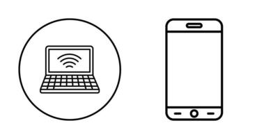 signal och smartphone ikon vektor