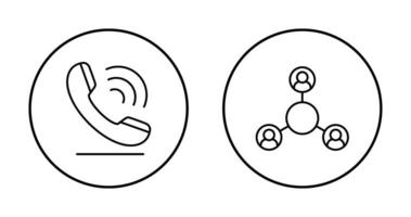 Telefon und Teilen Symbol vektor