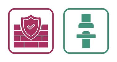 Firewall und Sitz Symbol vektor