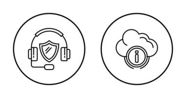 Anruf Center und Wolke Computing Symbol vektor