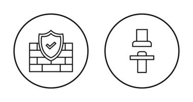 Firewall und Sitz Symbol vektor