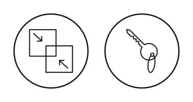 kombinieren und Schlüssel Symbol vektor