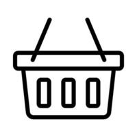 Einkaufen Korb Symbol, Vektor Illustration.