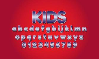 Kinderschrift Alphabet vektor