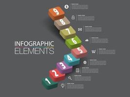 Steigerung des erfolgreichen Geschäftskonzepts. rührt Infografik-Vektor vektor