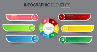 moderne Timeline-Textbox-Vorlage, Infografik-Banner vektor