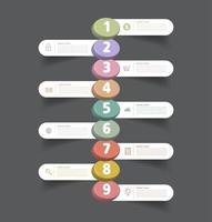moderne Timeline-Textbox-Vorlage, Infografik-Banner vektor