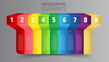 moderne Timeline-Textbox-Vorlage, Infografik-Banner vektor