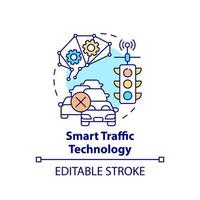 Symbol für das Konzept der intelligenten Verkehrstechnologie vektor