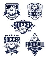 Vektor-Fußball-Embleme vektor