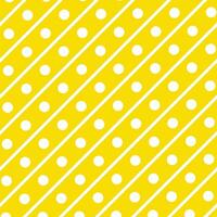 abstrakt sömlös geometrisk vit linje och punkt mönster med gul bakgrund. vektor