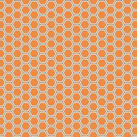 abstrakt einfarbig geometrisch braun Hexagon Muster. vektor