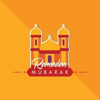 ramadan mubarak dag hälsning design fira vektor