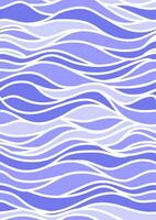 nahtlos abstrakt Welle Blau und Weiß Hintergrund Vektor