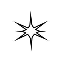 funkelt Symbol Vektor. funkeln Sterne Illustration unterzeichnen. leuchtenden platzen Symbol. Star Logo. vektor