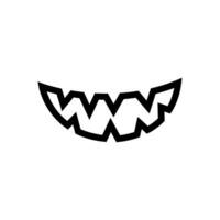 Halloween Gesicht Symbol Vektor. unheimlich Gesicht Illustration unterzeichnen. Kürbis Gesicht Symbol oder Logo. vektor