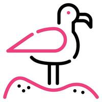 Möwe Symbol Illustration, zum uiux, Netz, Anwendung, Infografik, usw vektor